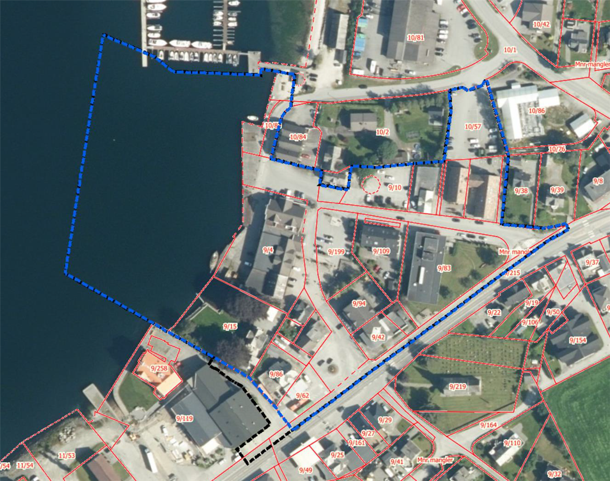 Kart over torg og kai - Klikk for stort bilde